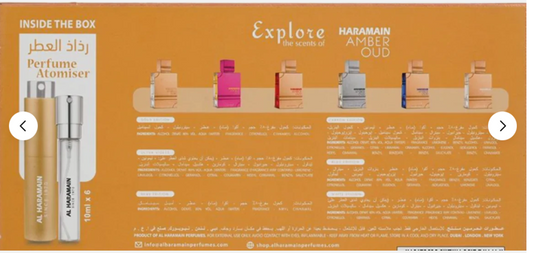 AL HARAMAIN DISCOVERY SET AMBER OUD COLLECTION 6UND X 10ML EACH