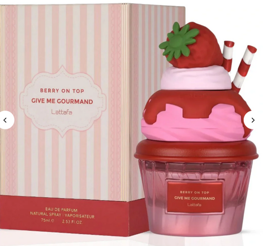 Berry on top Give me gourmand by Lattafa edp 3.4floz/100ml