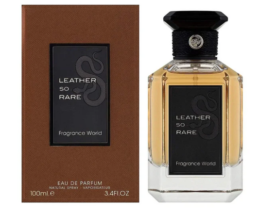 Leather so rare by Fragance World edp 3.4floz/100ml